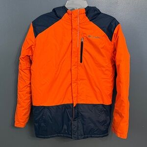 Columbia Kids Orange and Blue Puffer Jacket